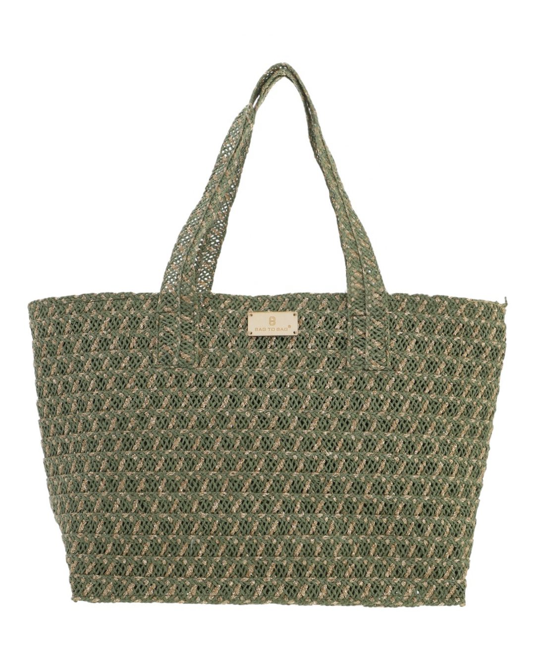 BAG TO BAG Ψάθινη Τσάντα ώμου XY-2650 - Πράσινο ΓΥΝΑΙΚΕΙΕΣ ΤΣΑΝΤΕΣ > SPRING – SUMMER 2026 > Τσάντες Ωμου - Γυναικείες Τσάντες