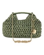 BAG TO BAG Ψάθινο τσαντάκι χειρός CN26012 - Πράσινο ΓΥΝΑΙΚΕΙΕΣ ΤΣΑΝΤΕΣ > SPRING – SUMMER 2026 > Τσάντες Χειρός - Γυναικείες Τσάντες