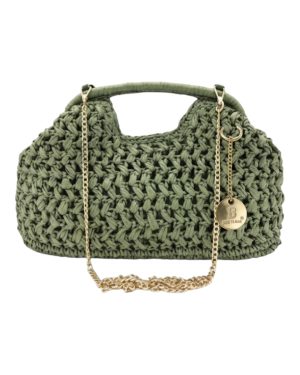BAG TO BAG Ψάθινο τσαντάκι χειρός CN26012 - Πράσινο ΓΥΝΑΙΚΕΙΕΣ ΤΣΑΝΤΕΣ > SPRING – SUMMER 2026 > Τσάντες Χειρός - Γυναικείες Τσάντες