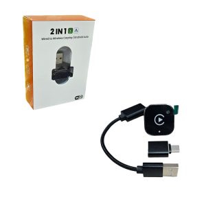 <p data-start="316" data-end="726">Αντάπτορας 2 σε 1 που μετατρέπει το ενσύρματο CarPlay και Android Auto σε ασύρματο