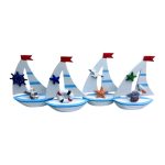 Διακοσμητικό Souvenir Καραβάκι - Σετ 8 τεμάχια - L2026-29ABCD - 125561