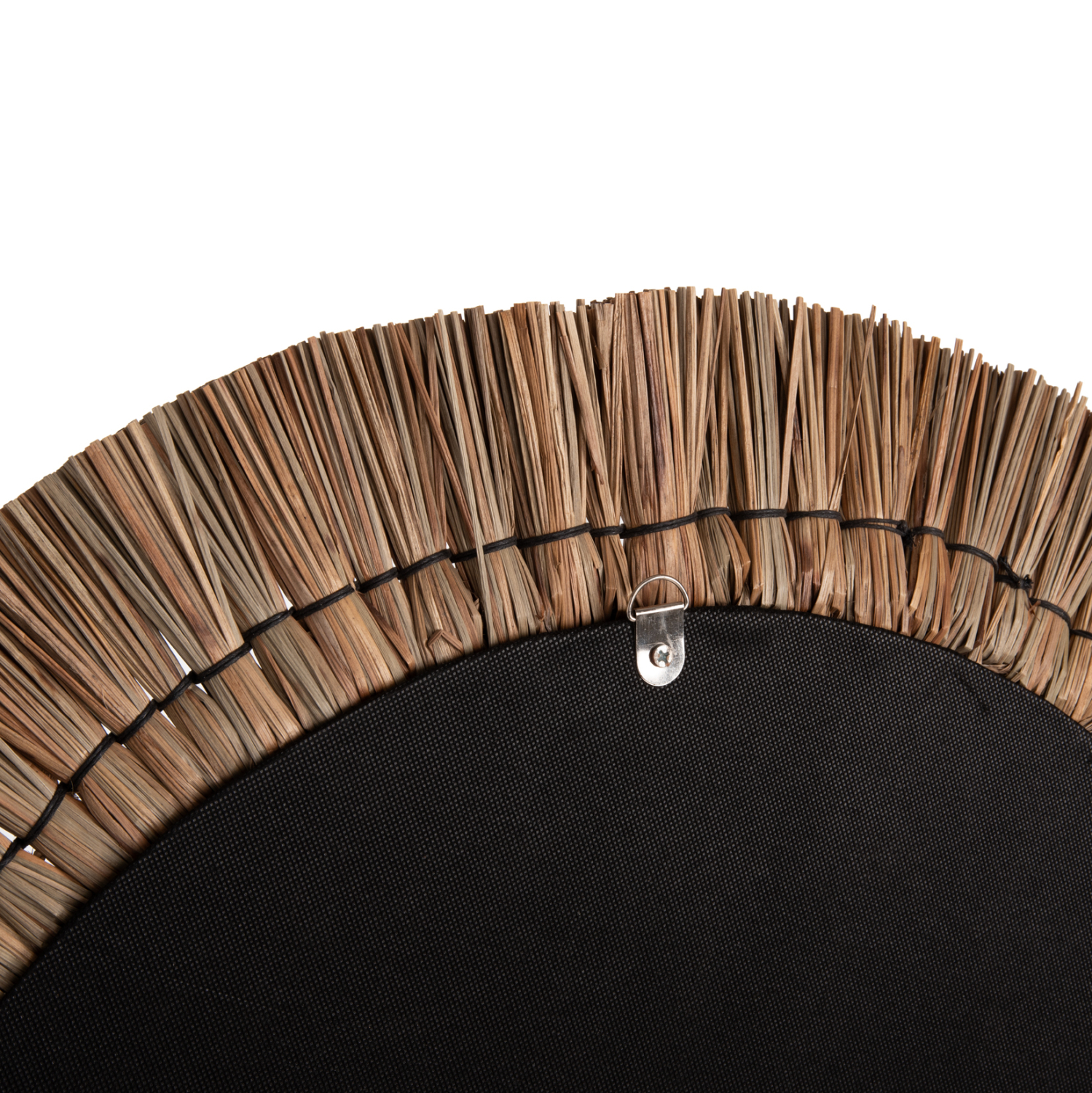 ΚΑΘΡΕΠΤΗΣ ΤΟΙΧΟΥ FB97834 ΜΕ ΠΛΕΚΤΟ ΠΛΑΙΣΙΟ MENDONG GRASS Φ70εκ ΣΕ ΜΑΥΡΟ & ΦΥΣΙΚΟ - Image 4