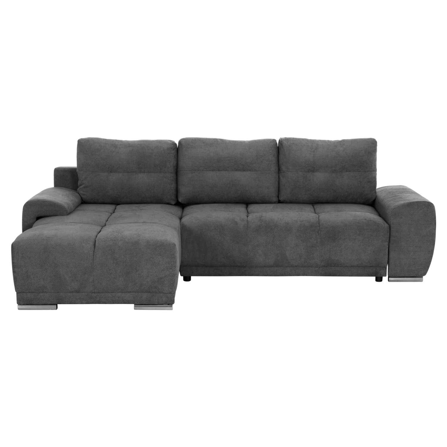 ΚΑΝΑΠΕΣ ΚΡΕΒΑΤΙ ΑΡΙΣΤΕΡΗ ΓΩΝΙΑ FB93336.01L ΓΚΡΙ ΥΦΑΣΜΑ 270x181x75Υεκ - Image 4