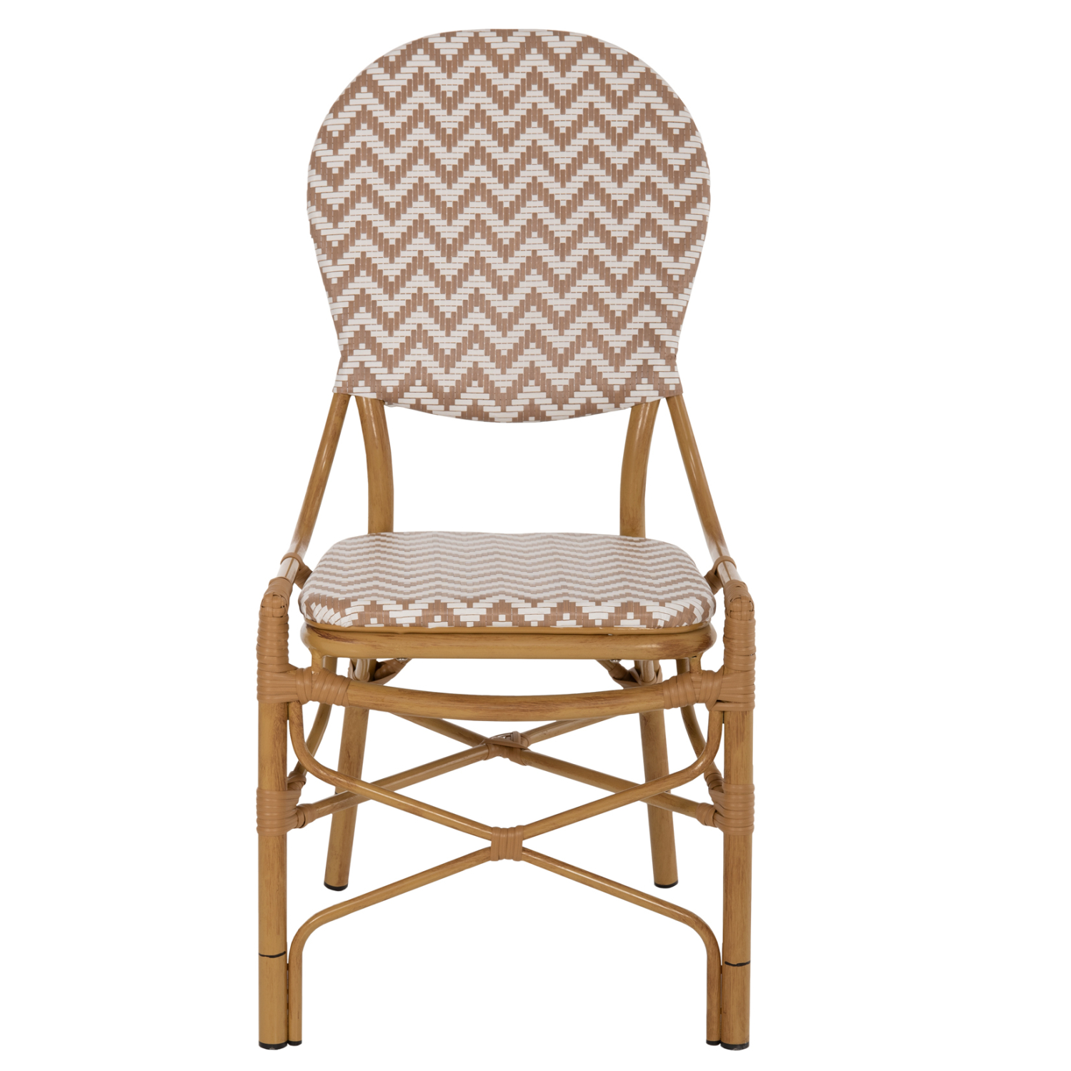 ΚΑΡΕΚΛΑ ΑΛΟΥΜΙΝΙΟΥ BAMBOO LOOK ΦΥΣΙΚΟ - ΛΕΥΚΟ FB95927.03 46x56x95Yεκ. - Image 3