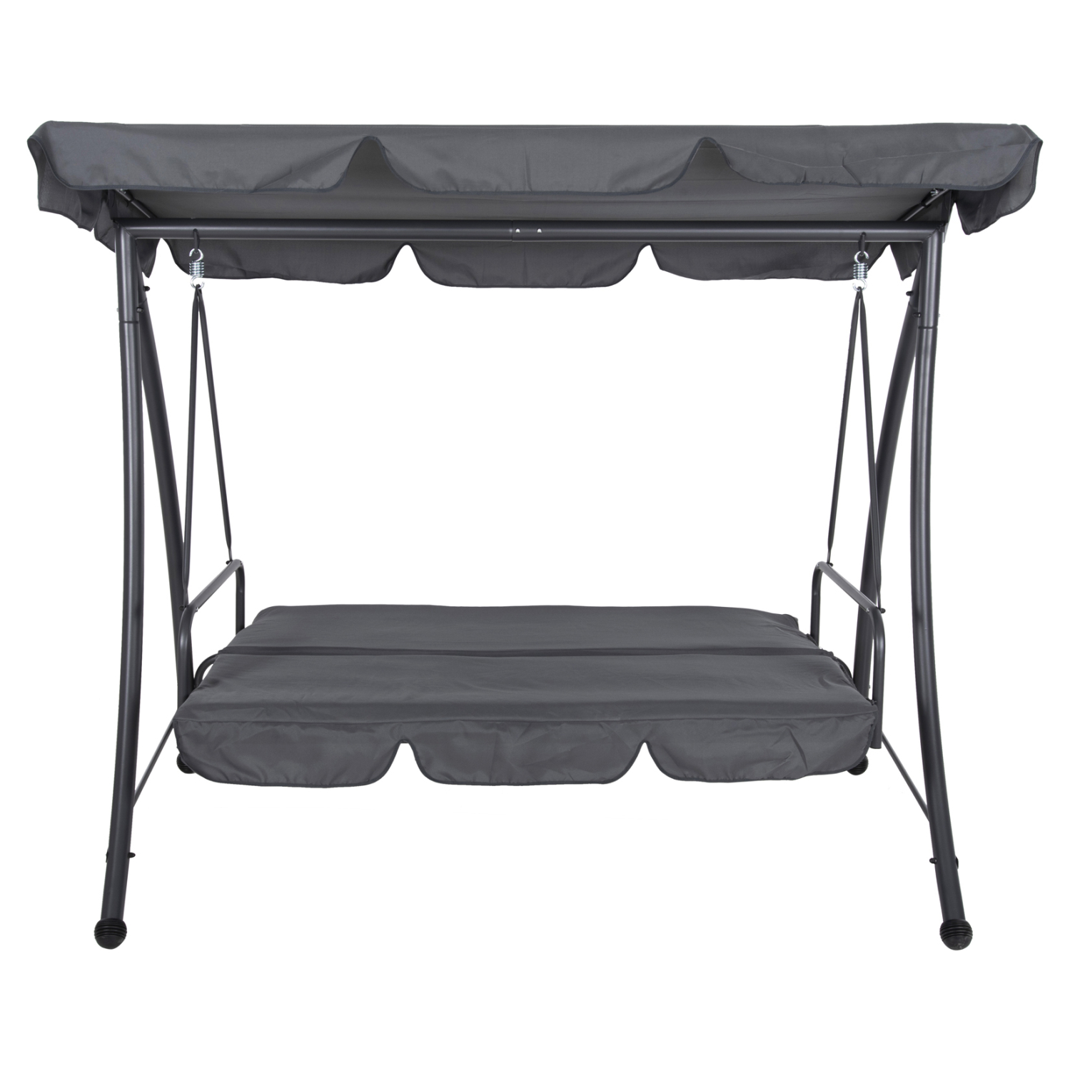 ΚΟΥΝΙΑ-ΚΡΕΒΑΤΙ 3ΘΕΣΙΑ ΜΕ ΣΚΙΑΣΤΡΟ FB95980.01 ΜΕΤΑΛΛΟ&ΥΦΑΣΜΑ ΓΚΡΙ 200x120x164Υεκ. - Image 4