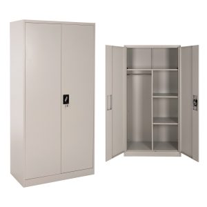 ΝΤΟΥΛΑΠΑ ΜΕΤΑΛΛΙΚΗ 2ΦΥΛΛΗ ΜΕ ΧΩΡΙΣΜΑ ΑΝΟΙΧΤΟ ΓΚΡΙ FB95961.11 90Χ40Χ180Yεκ.