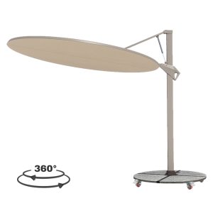 ΟΜΠΡΕΛΑ ΜΕ ΒΑΣΗ FB921285.01 ΑΛΟΥΜΙΝΙΟ & ΓΡΑΝΙΤΗΣ-ΜΟΛΥΒΙ ΧΡΩΜΑ Φ2