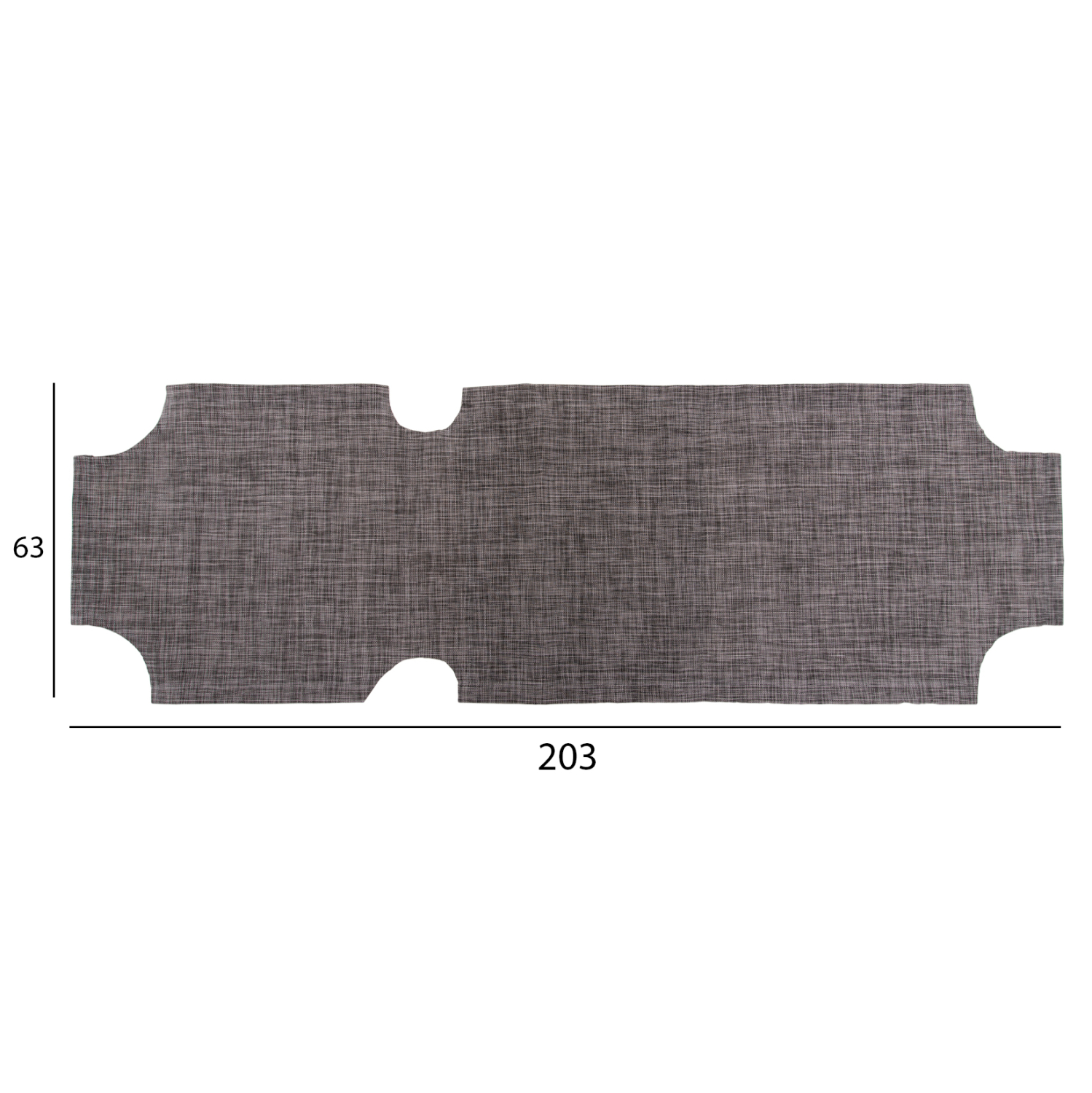 ΠΑΝΙ TEXTILENE 600gr/m2 ΑΝΤΑΛΛΑΚΤΙΚΟ ΞΑΠΛΩΣΤΡΑΣ FB95072.10 ΓΚΡΙ 201x62 εκ. - Image 3