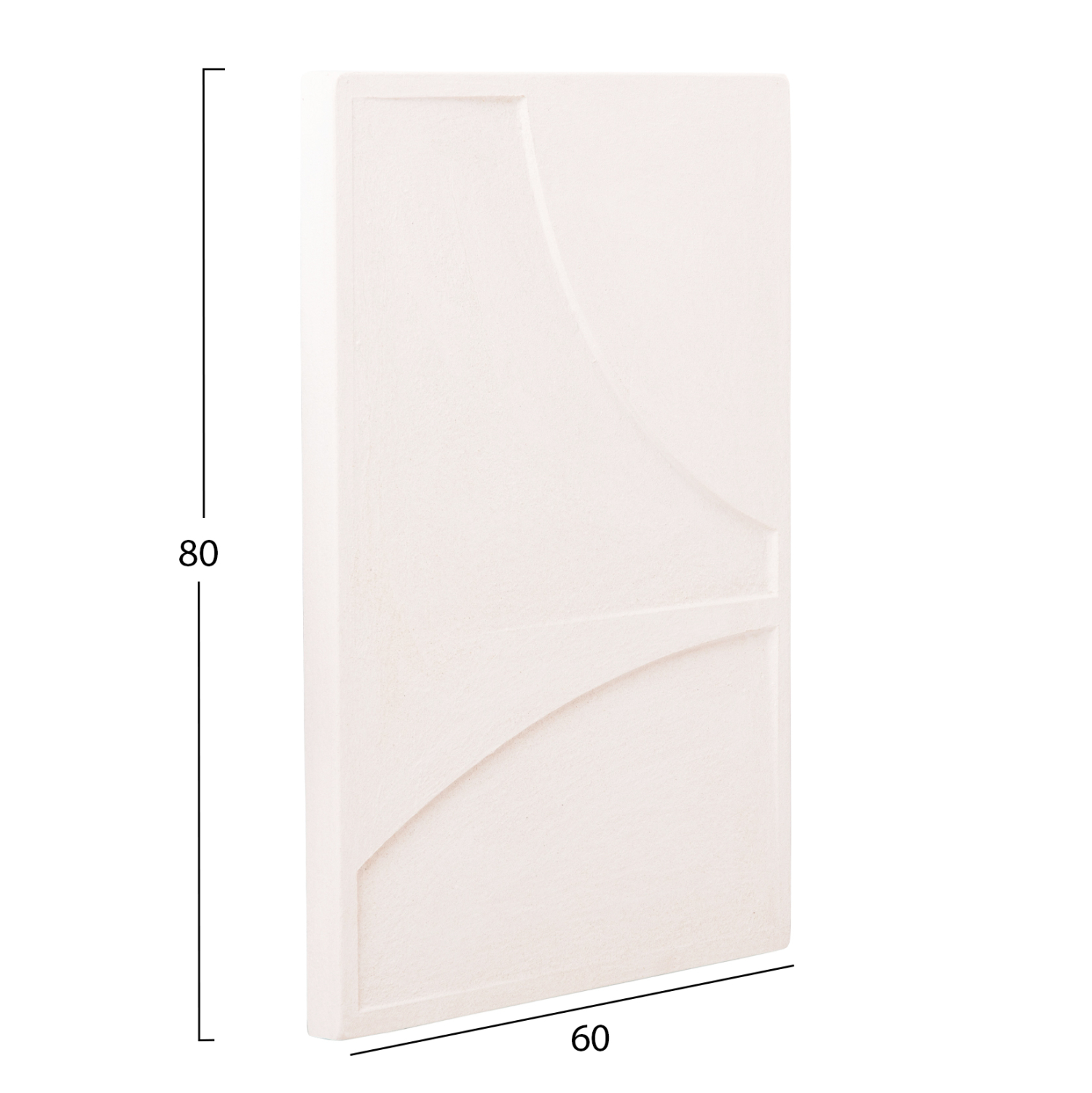 ΠΙΝΑΚΑΣ ΟΡΘΟΓΩΝΙΟΣ FB94509 MDF ΣΕ ΥΠΟΛΕΥΚΟ ΧΡΩΜΑ 60x4(πάχος)x80Υεκ. - Image 2