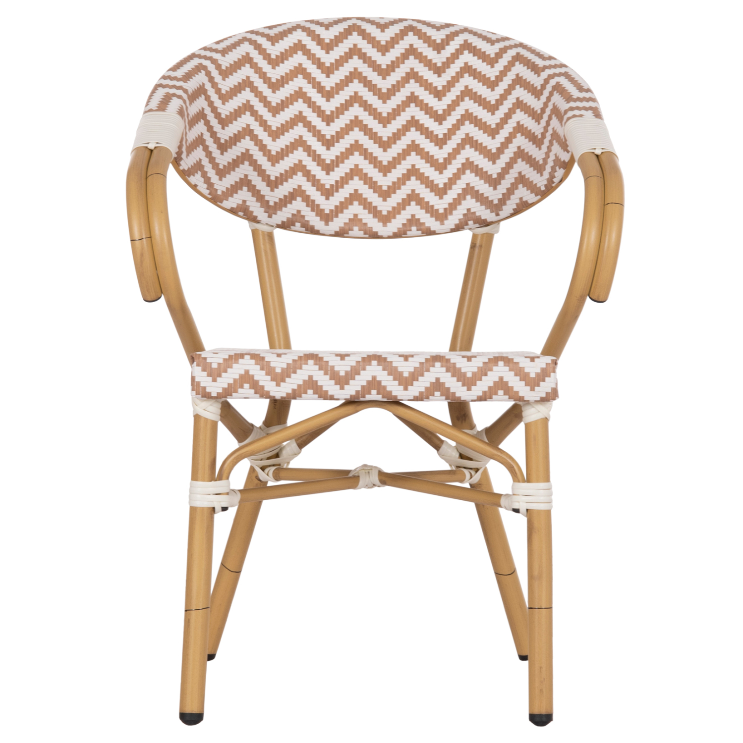 ΠΟΛΥΘΡΟΝΑ BAMBOO LOOK FB95861.03 ΚΑΦΕ-ΛΕΥΚΟ 58.5x58x82Υεκ. - Image 3