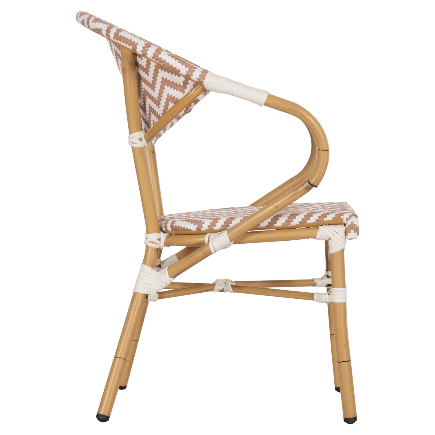 ΠΟΛΥΘΡΟΝΑ BAMBOO LOOK FB95861.03 ΚΑΦΕ-ΛΕΥΚΟ 58.5x58x82Υεκ. - Image 4