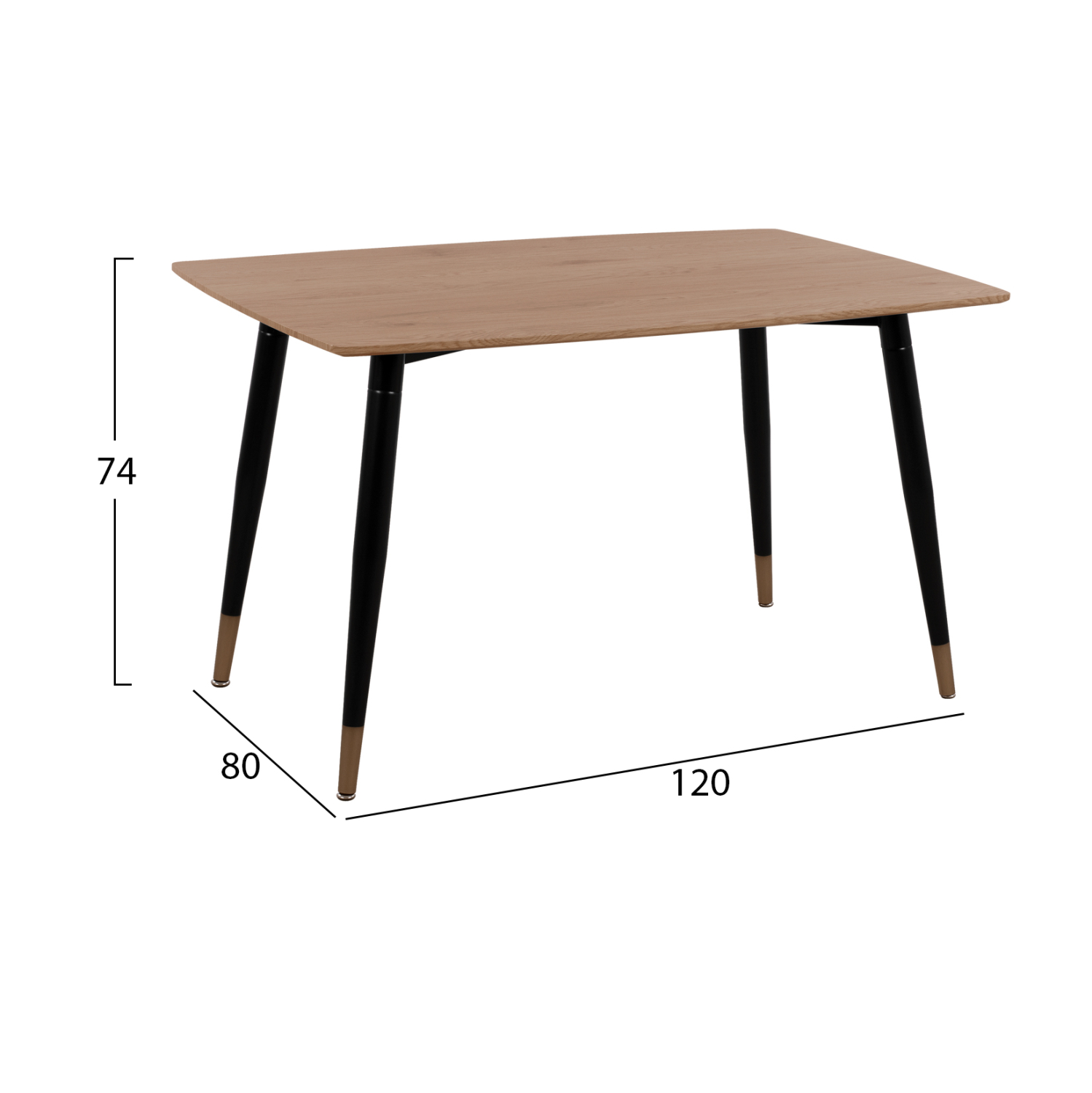 ΣΕΤ ΤΡΑΠΕΖΑΡΙΑΣ 5ΤΜΧ FB911196.09 MDF TOP-ΒΕΛΟΥΔΟ & ΜΕΤΑΛΛΟ ΣΕ ΜΑΥΡΟ - Image 2