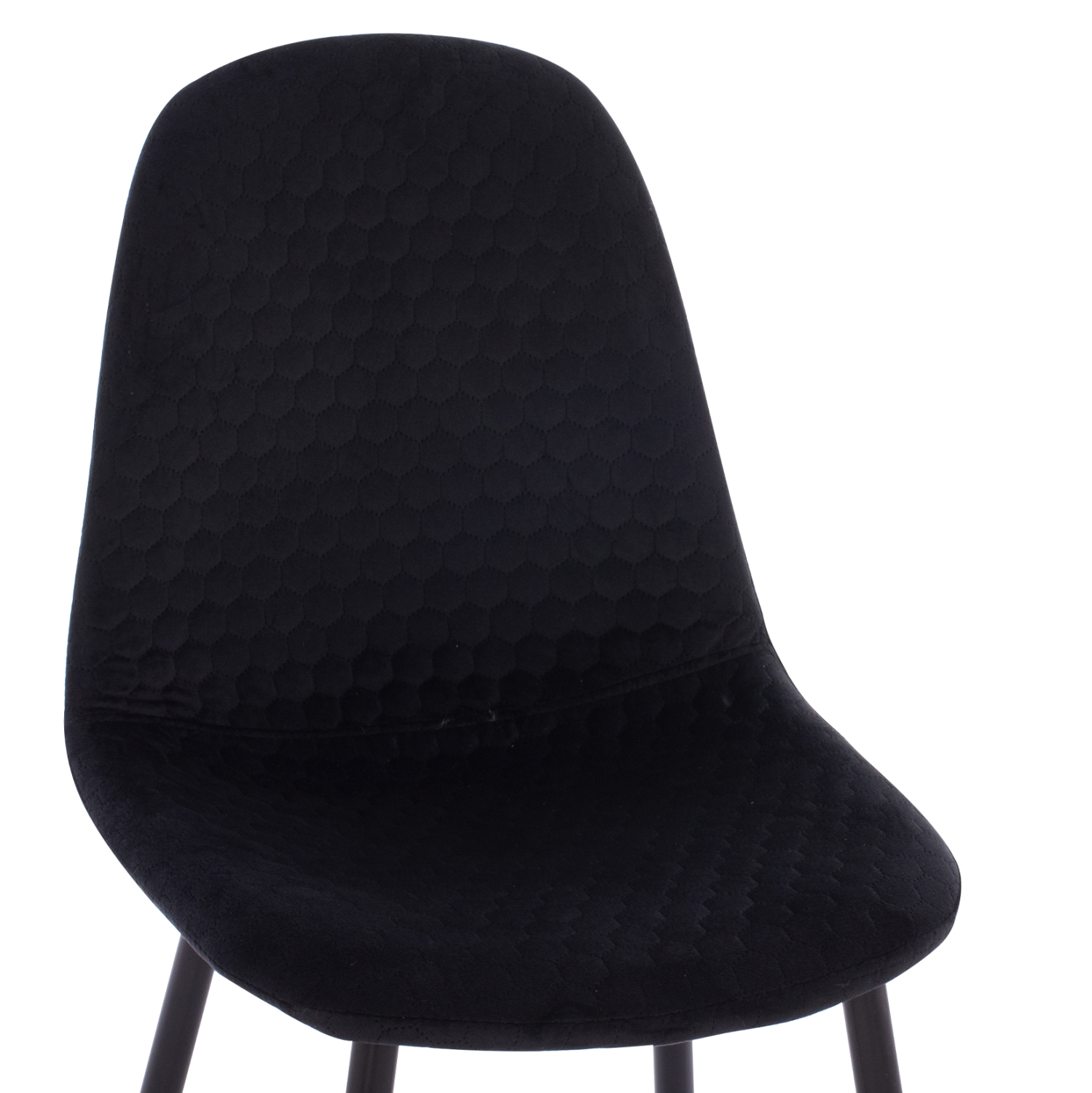 ΣΕΤ ΤΡΑΠΕΖΑΡΙΑΣ 5ΤΜΧ FB921191 MDF TOP-ΜΕΤΑΛΛΙΚΑ ΠΟΔΙΑ-ΒΕΛΟΥΔΟ--ΜΑΥΡΟ - Image 4