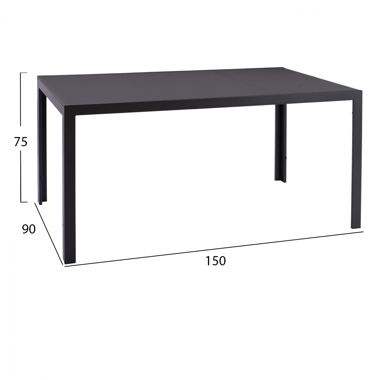 ΣΕΤ ΤΡΑΠΕΖΑΡΙΑΣ 7 ΤΜΧ ΤΡΑΠΕΖΙ ΓΚΡΙ 150X90 ΚΑΙ ΠΟΛΥΘΡΟΝΑ ΜΕ ΣΧΟΙΝΙ FB911527.01 - Image 2