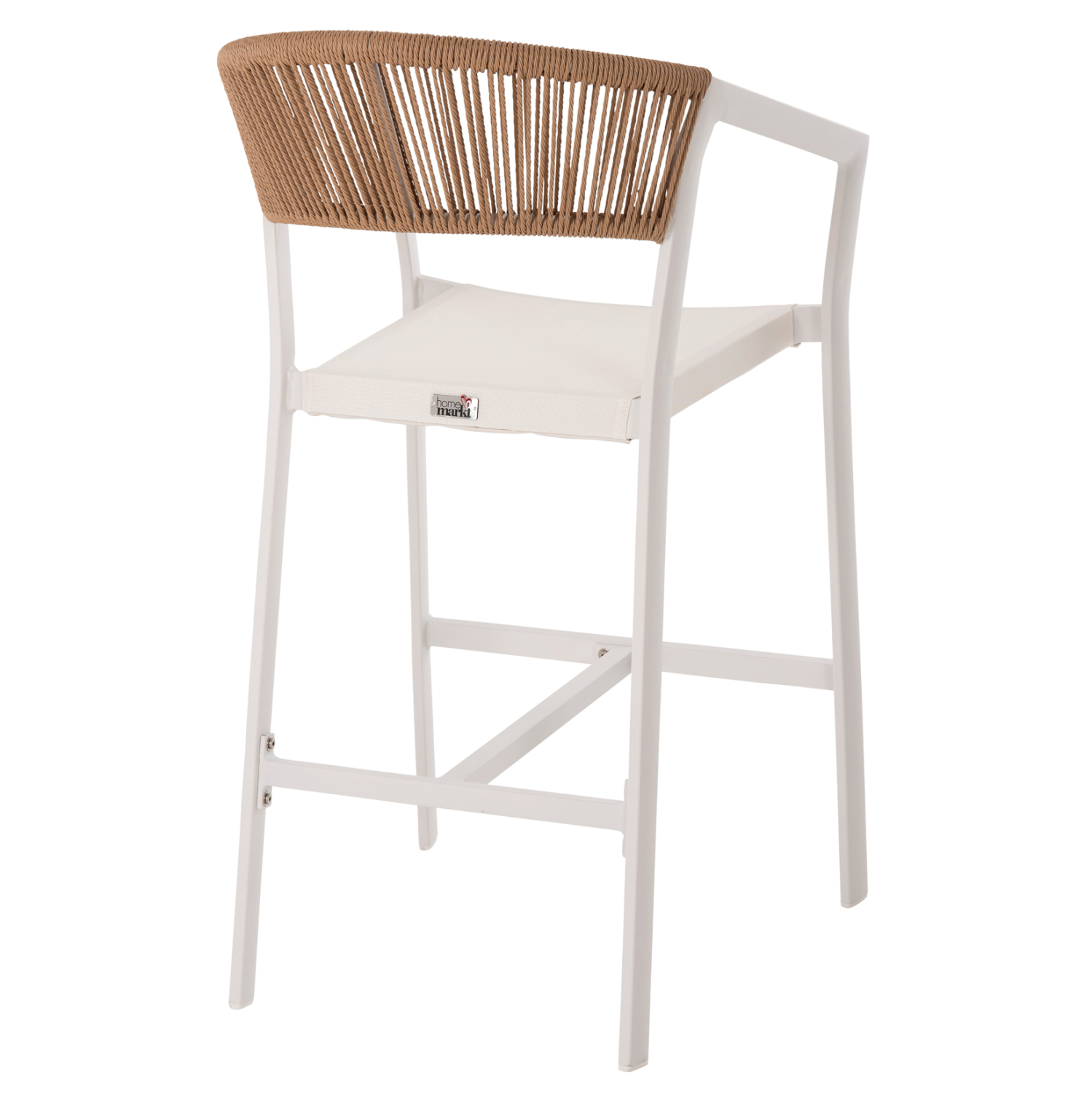 ΣΚΑΜΠΟ ΑΛΟΥΜΙΝΙΟΥ ΛΕΥΚΟ FB95892.32 ΜΕΣ. ΥΨΟΥΣ-ΜE RATTAN & TΕΧΤLINE 57x57x99,5Yεκ. - Image 4