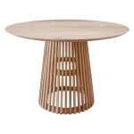 ΤΡΑΠΕΖΙ ΤΡΑΠΕΖΑΡΙΑΣ ΞΥΛΟ MINDI ΦΥΣΙΚΟ Φ150x78.5Yεκ.FB99457.01