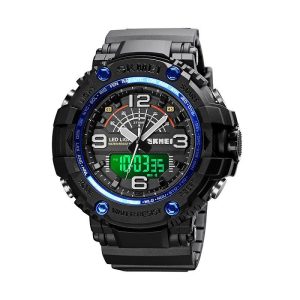 Ψηφιακό/αναλογικό ρολόι χειρός – Skmei - 1617 - Black/Blue