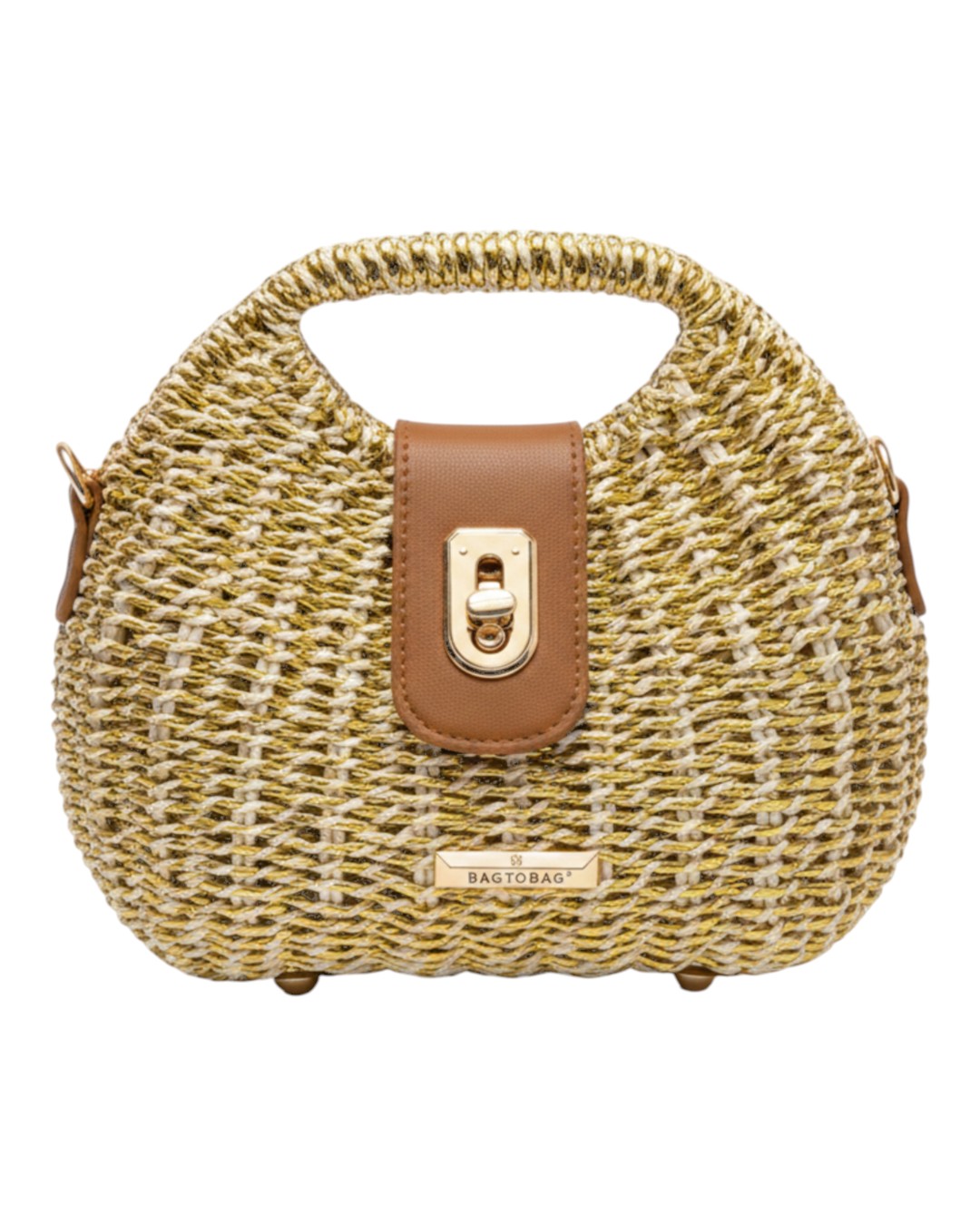 BAG TO BAG Τσάντα χειρός KD-1018 - Χρυσό ΓΥΝΑΙΚΕΙΕΣ ΤΣΑΝΤΕΣ > SPRING – SUMMER 2026 > Τσάντες Χειρός - Γυναικείες Τσάντες