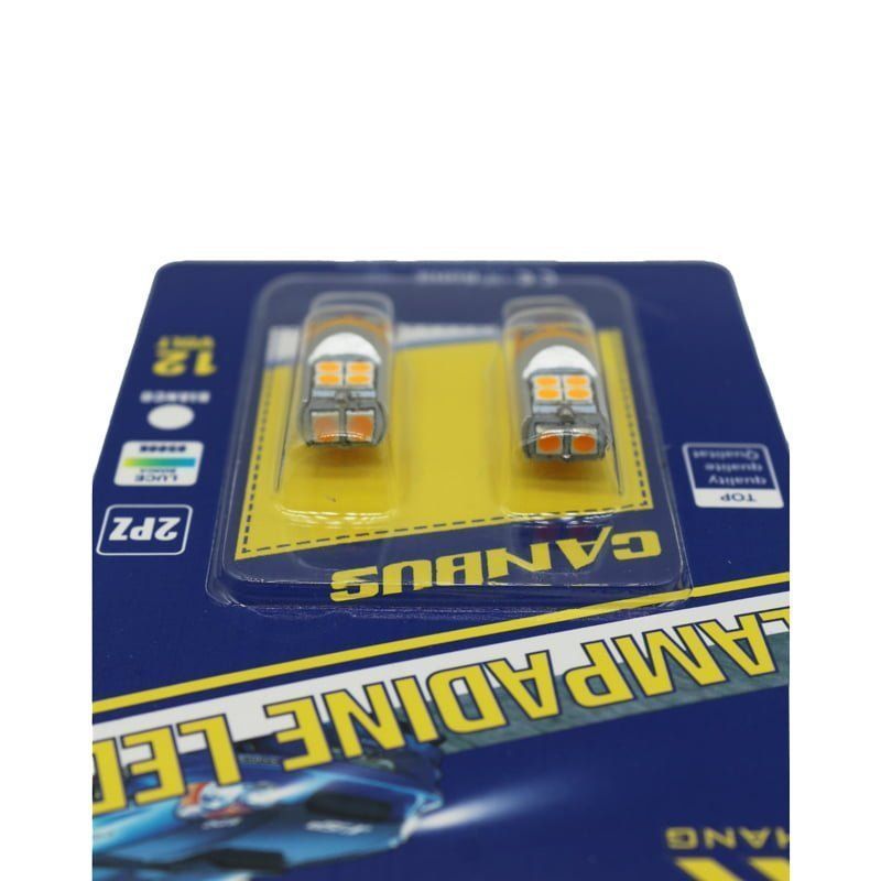 Rchang LED Φώτα αυτοκινήτου Canbus T10 Κίτρινο 12V 5578 - Image 2
