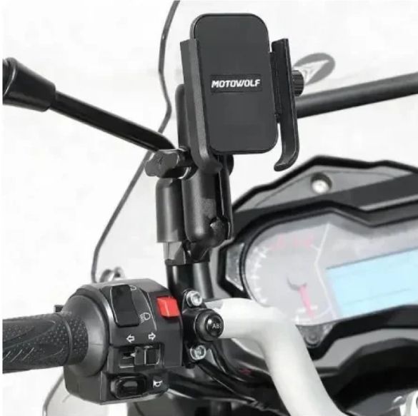 Μεταλλική Βάση Κινητού Μηχανής MOTOWOLF - Image 3