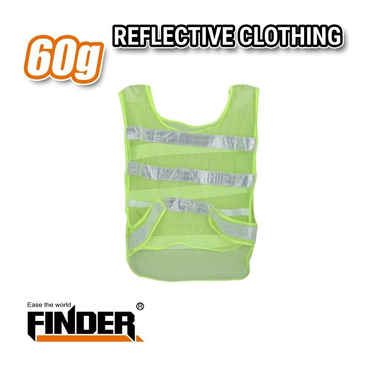 Γιλέκο ασφαλείας με ανακλαστικά - Δίχτυ - 60g - Finder - 194731 - Image 2