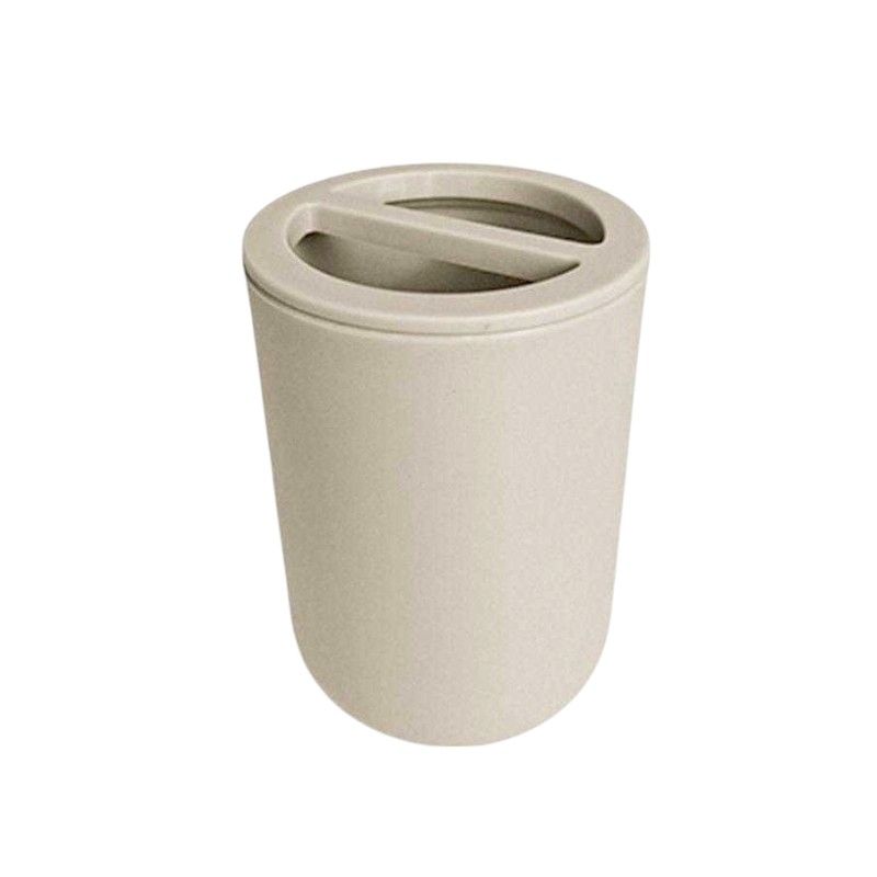 Θήκες οδοντόβουρτσας πλαστικές σε σετ 5Χ - Beige - 21572
