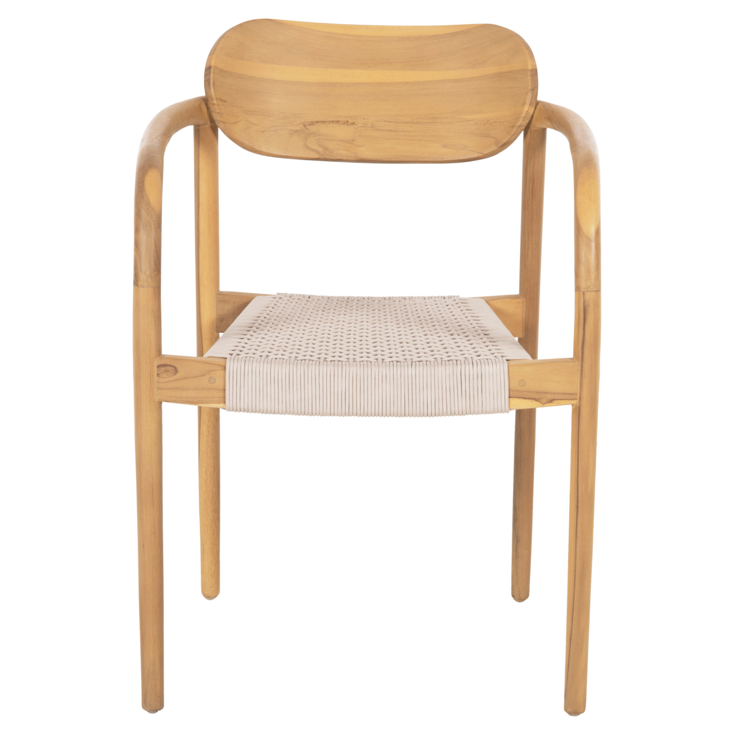 ΠΟΛΥΘΡΟΝΑ FB99636.07 ΞΥΛΟ TEAK ΦΥΣΙΚΟ & ΜΠΕΖ ΣΧΟΙΝΙ 55x54x80Yεκ. - Image 3