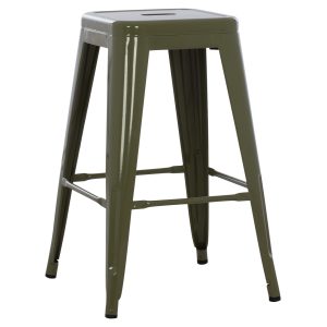 ΣΚΑΜΠΟ ΜΕΣΑΙΟΥ ΥΨΟΥΣ ΜΕΤΑΛΛΙΚΟ FB98573.43 DARK OLIVE GREEN 43x43x67Υεκ.