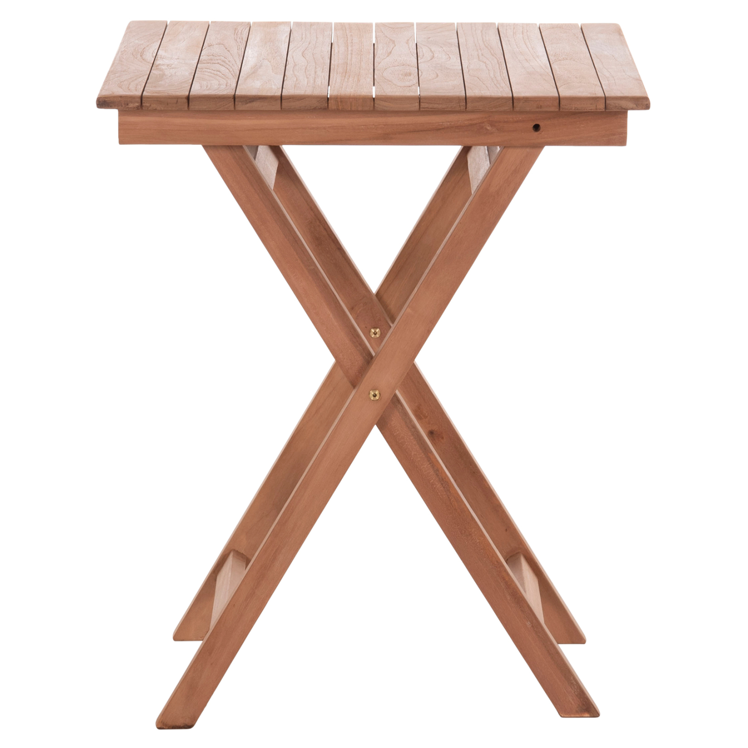 ΤΡΑΠΕΖΙ ΣΚΗΝΟΘΕΤΗ ΤΕΤΡΑΓΩΝΟ FB918121 ΞΥΛΟ TEAK--ΦΥΣΙΚΟ 60x60x75Υεκ. - Image 3
