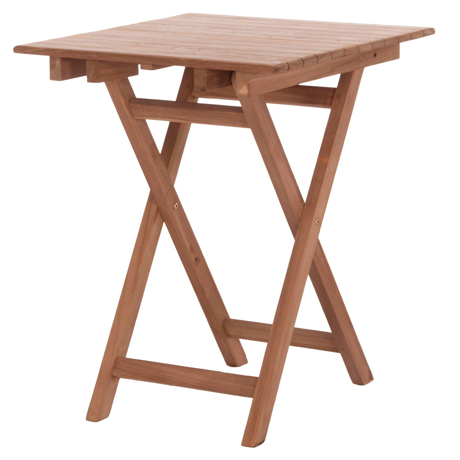 ΤΡΑΠΕΖΙ ΣΚΗΝΟΘΕΤΗ ΤΕΤΡΑΓΩΝΟ FB918121 ΞΥΛΟ TEAK--ΦΥΣΙΚΟ 60x60x75Υεκ. - Image 4