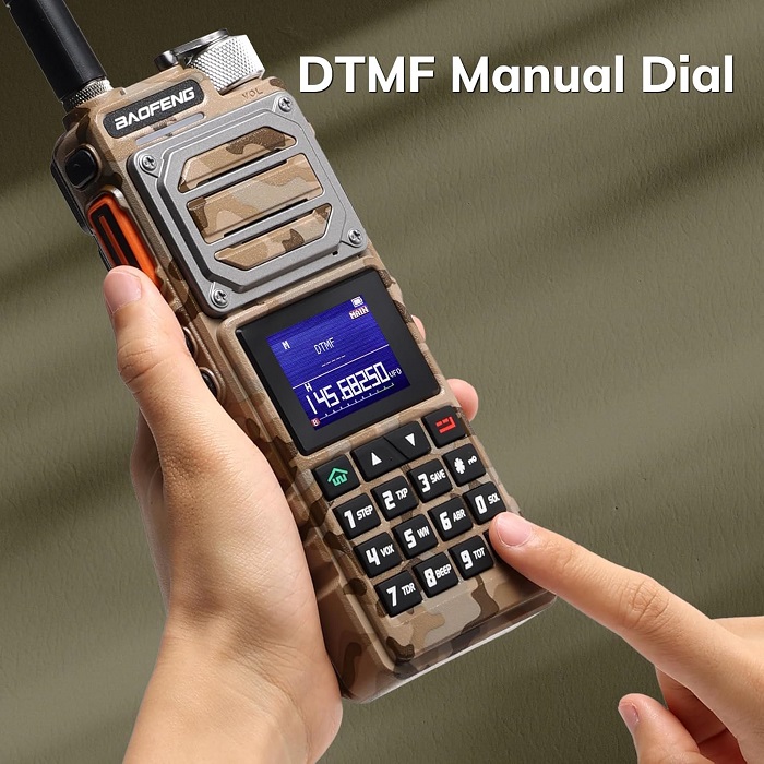 Φορητός πομποδέκτης UHF/VHF - UV25 - Baofeng - 402253 - Army Yellow - Image 2