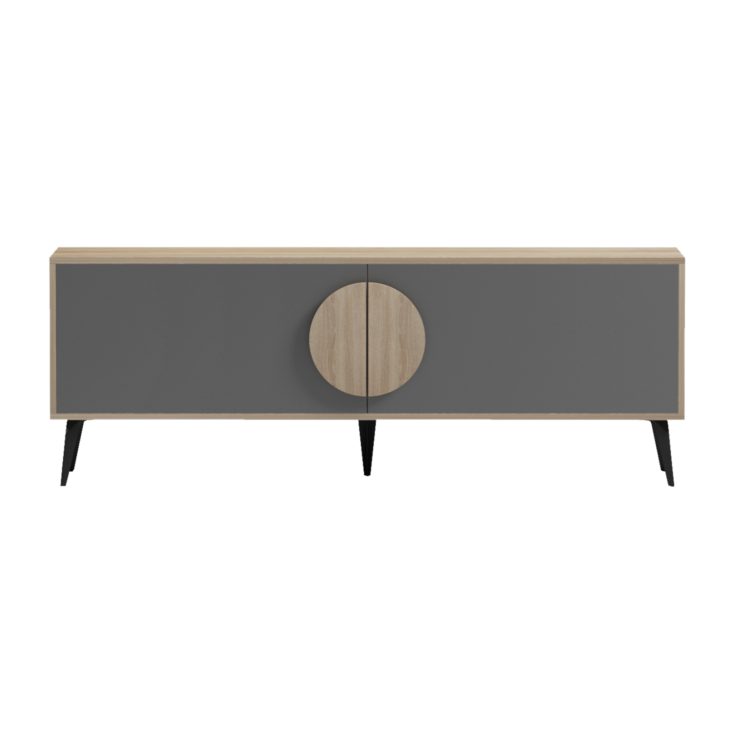 ΕΠΙΠΛΟ ΤΗΛΕΟΡΑΣΗΣ FB918369.13 ΜΕΛΑΜΙΝΗ SONAMA/ΓΚΡΙ 140Χ35.5Χ51Υεκ. - Image 3