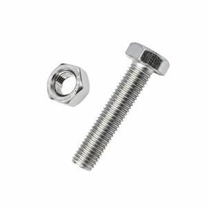 Εξάγωνη βίδα με παξιμάδι -M6x12mm+M6 - Σετ 12 πακέτα των 11 ζευγαριών - 201857