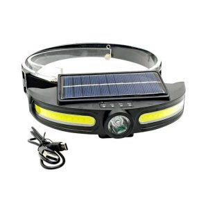Ηλιακός φακός κεφαλής LED με πάνελ - JS921 - 279306