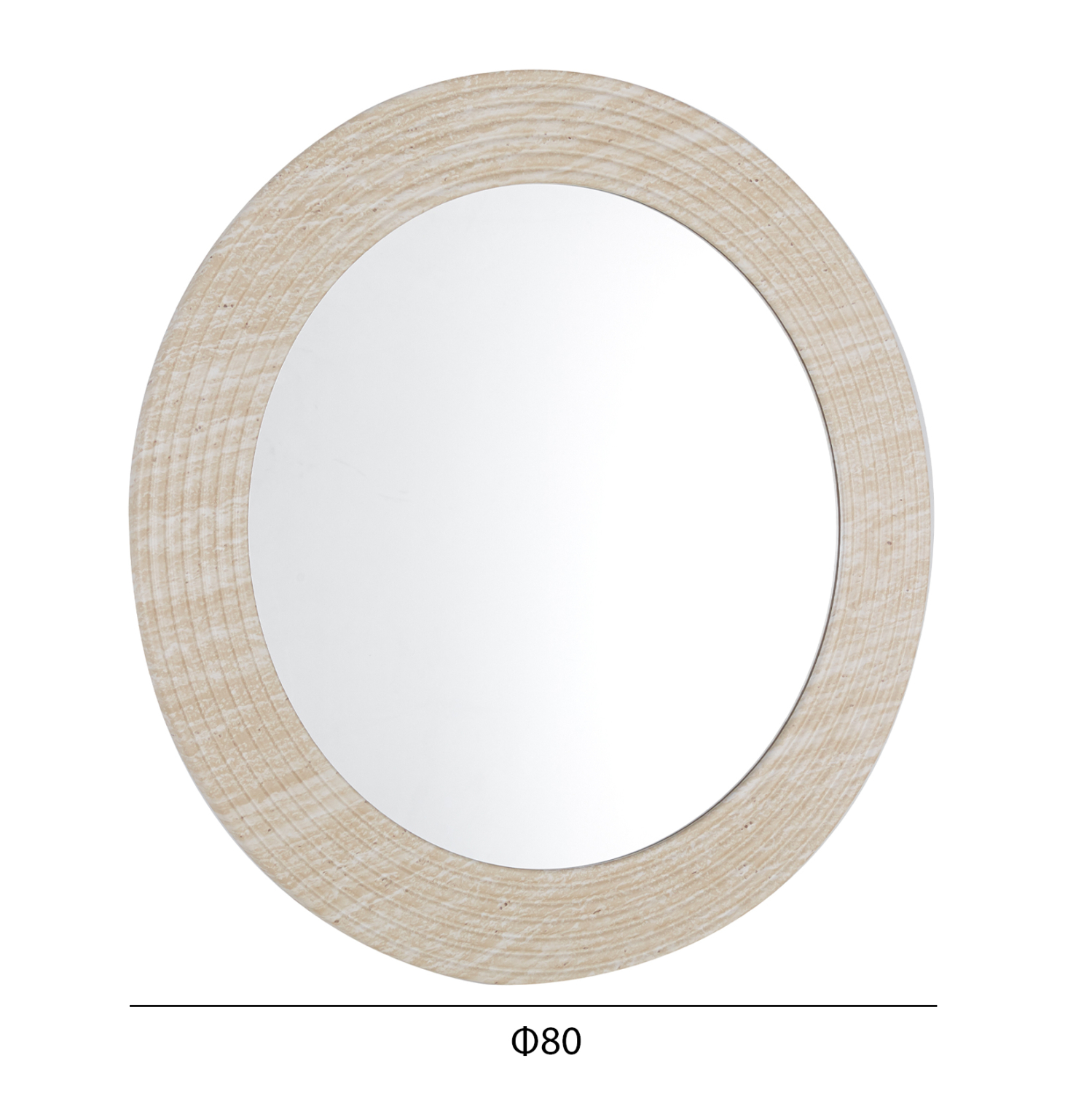 ΚΑΘΡΕΠΤΗΣ ΤΟΙΧΟΥ FB94880 ΠΛΑΙΣΙΟ MDF ΜΕ PVC ΣΕ ΧΡΩΜΑΤΙΣΜΟ ΤΡΑΒΕΡΤΙΝΑΣ Φ80εκ. - Image 3