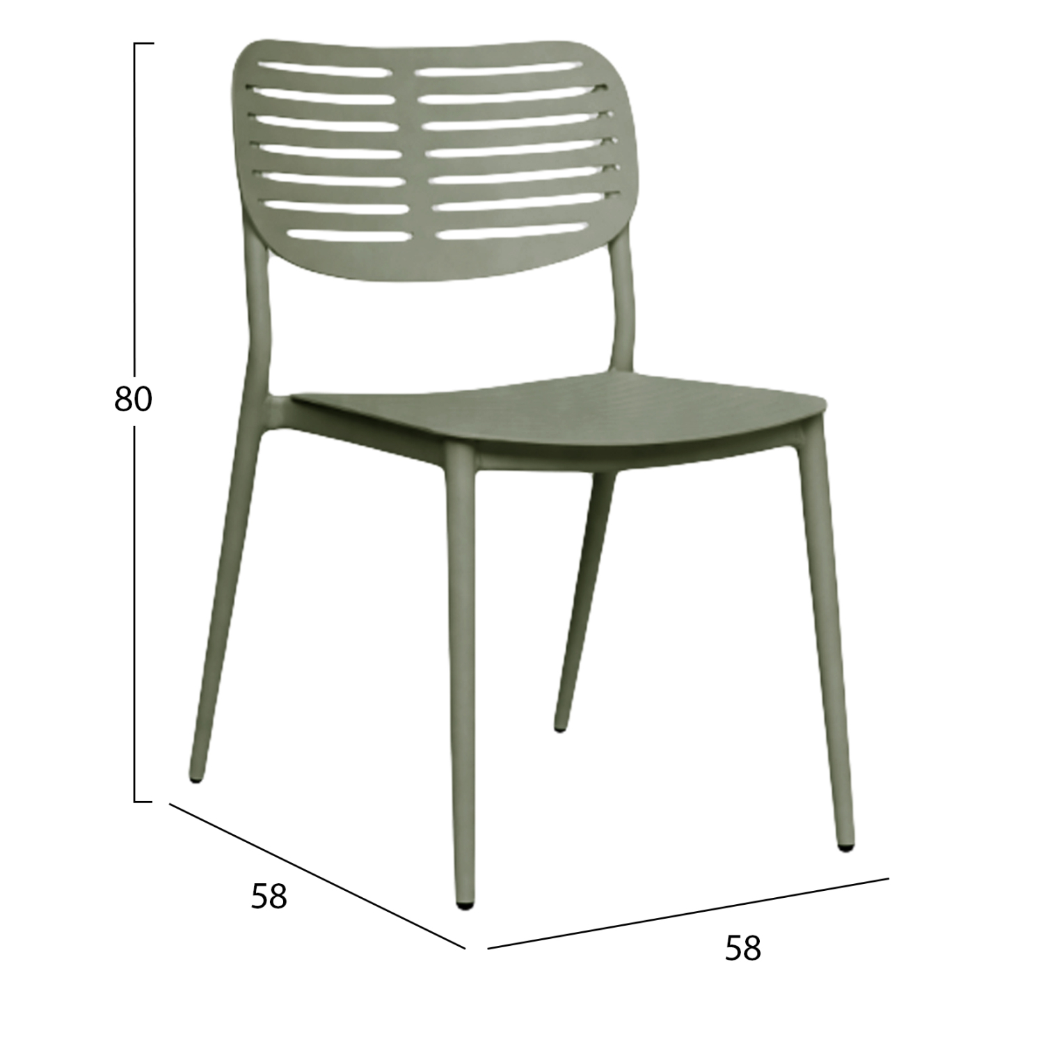 ΚΑΡΕΚΛΑ ΤΡΑΠΕΖΑΡΙΑΣ FB96645.07 ΑΛΟΥΜΙΝΙΟ OLIVE GREEN 44.5x58x80Υεκ - Image 2