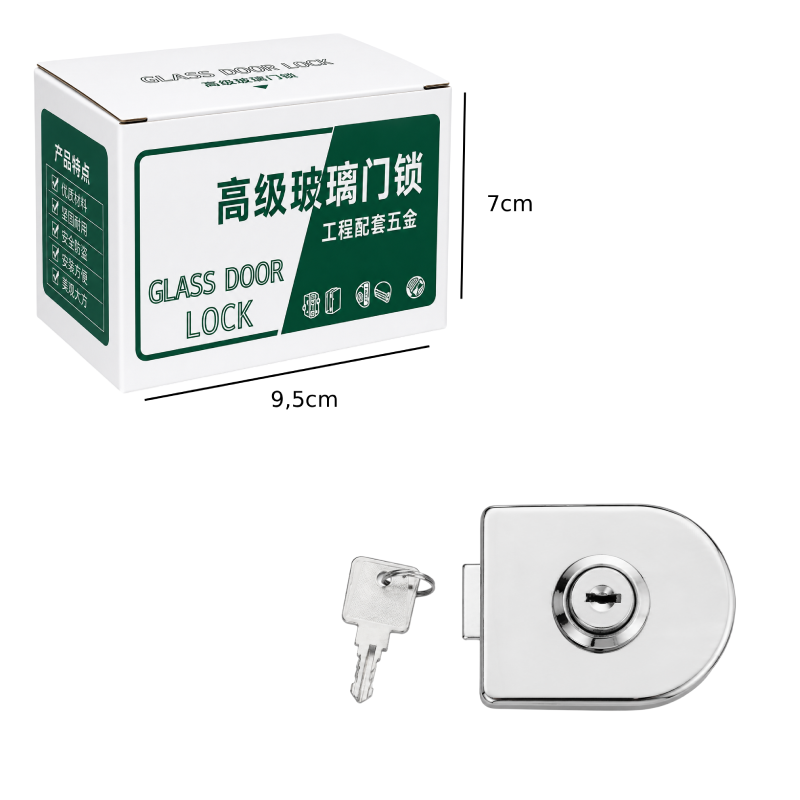 Κλειδαριά γυάλινης πόρτας – Glass door lock 002266 - Image 2