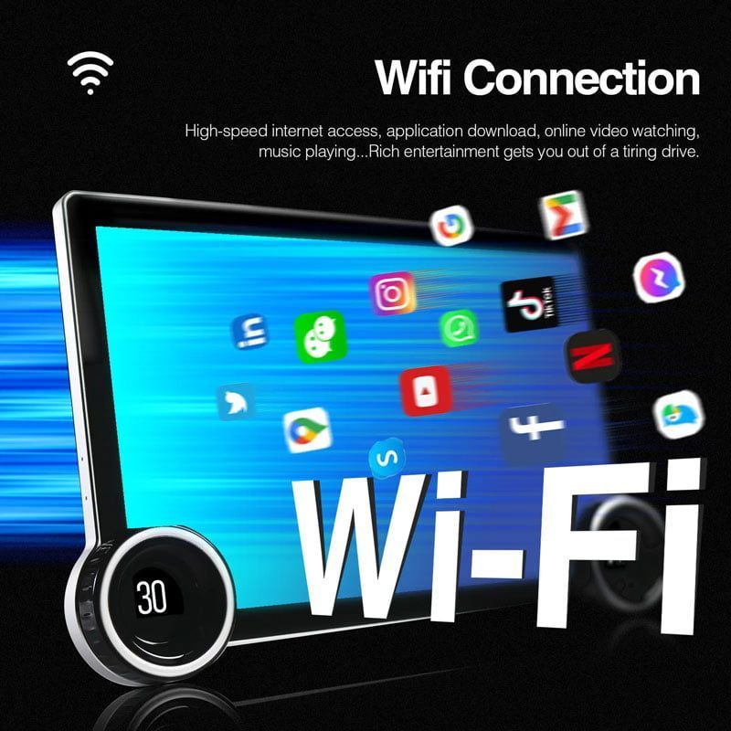 Οθόνη αυτοκινήτου monitor 10.1'' Διπλό κουμπί 4+64G AHD A100 Android - Carplay Android Operating System 99029 - Image 5