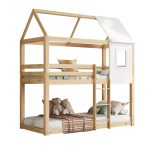 ΠΑΙΔΙΚΗ ΚΟΥΚΕΤΑ ΣΠΙΤΑΚΙ τ.MONTESSORI FB9705.01 ΞΥΛΟ ΠΕΥΚΟΥ ΣΕ ΦΥΣΙΚΟ-ΣΤΡΩΜΑΤΑ 190x90εκ