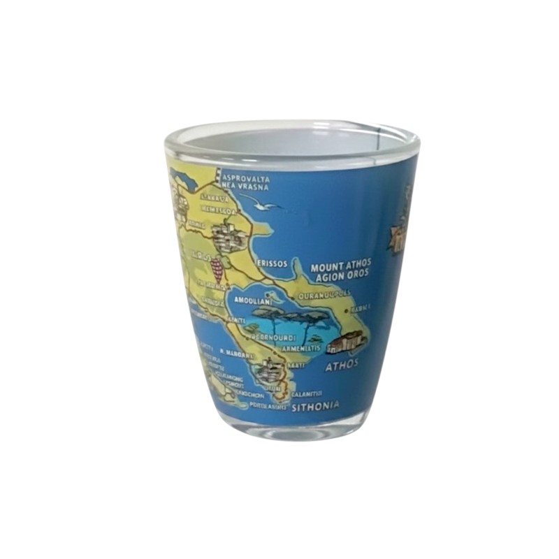 Ποτήρι σφηνάκι Souvenir - 20Z - Halkidiki - Σετ 12 τεμάχια - 161270