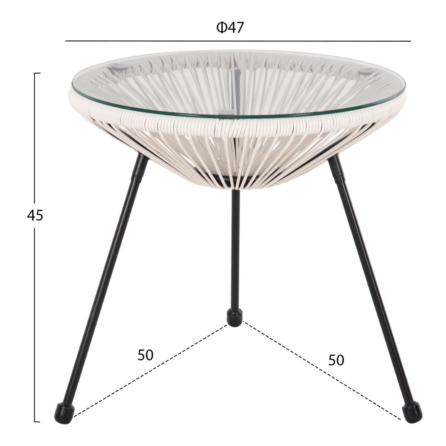ΣΕΤ ΕΞΩΤΕΡΙΚΟΥ ΧΩΡΟΥ 3ΤΜΧ FB911861.12 P.E.RATTAN ΛΕΥΚΟ-ΜΕΤΑΛΛΟ ΣΕ ΜΑΥΡΟ - Image 2