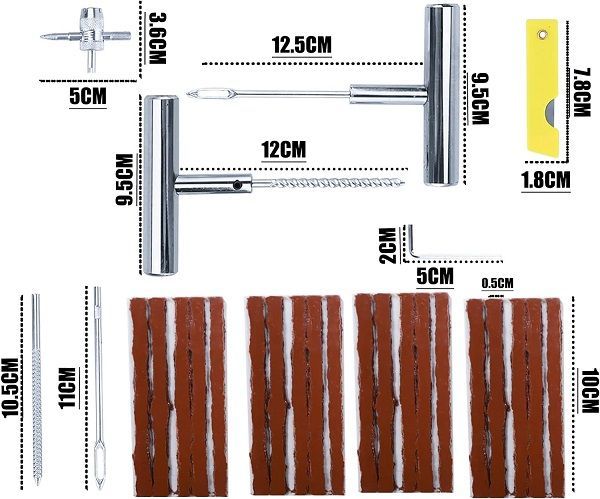 Σετ επισκευής ελαστικών σε θήκη - 27pcs - CTC-699 - 000467 - Image 2