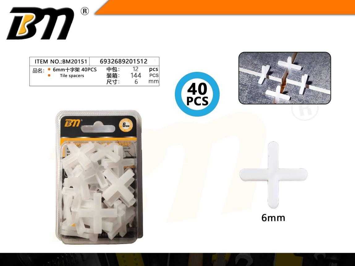 Σταυροί πλακιδίων - 6mm - Σετ 12 πακέτα των 40 τεμαχίων - 201512 - Image 2