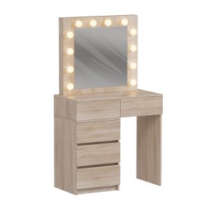 ΤΟΥΑΛΕΤΑ ΜΕ ΦΩΤΙΣΜΟ LED & ΣΥΡΤΑΡΙΑ FB92500.01 ΜΕΛΑΜΙΝΗ ΣΕ SONAMA 112.5x40.5x140Υεκ.