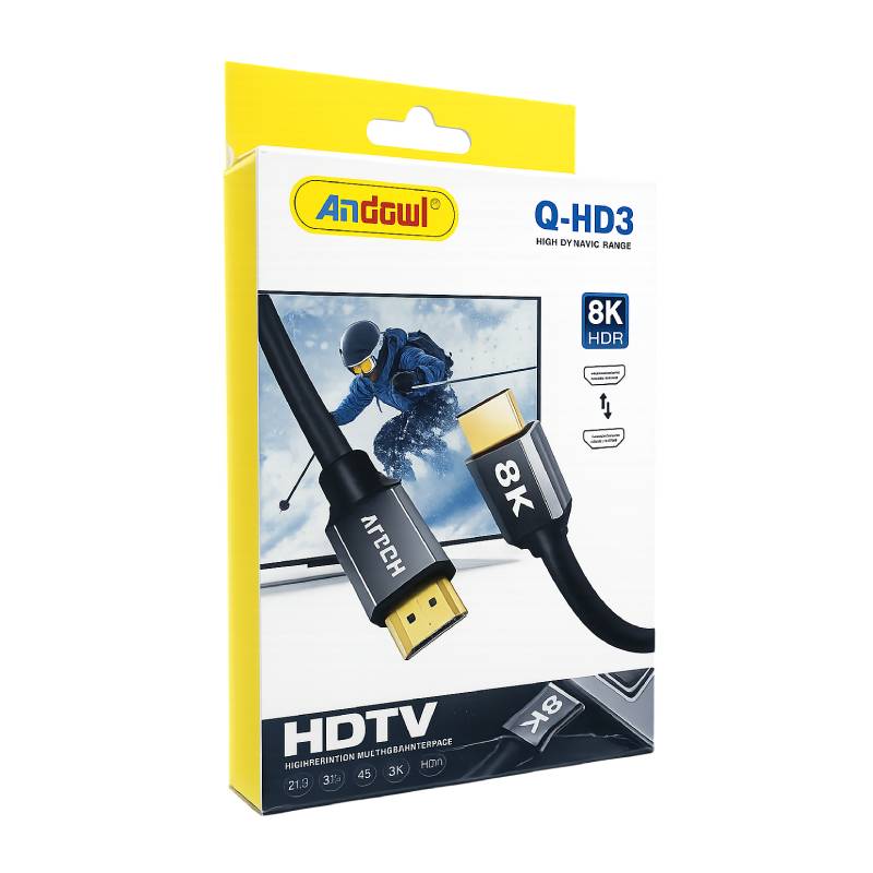 Andowl Καλώδιο HDMI 2.1 8K HDR 3m Q-HD3 - HDMI 2.1 8K HDR Cable 0751208