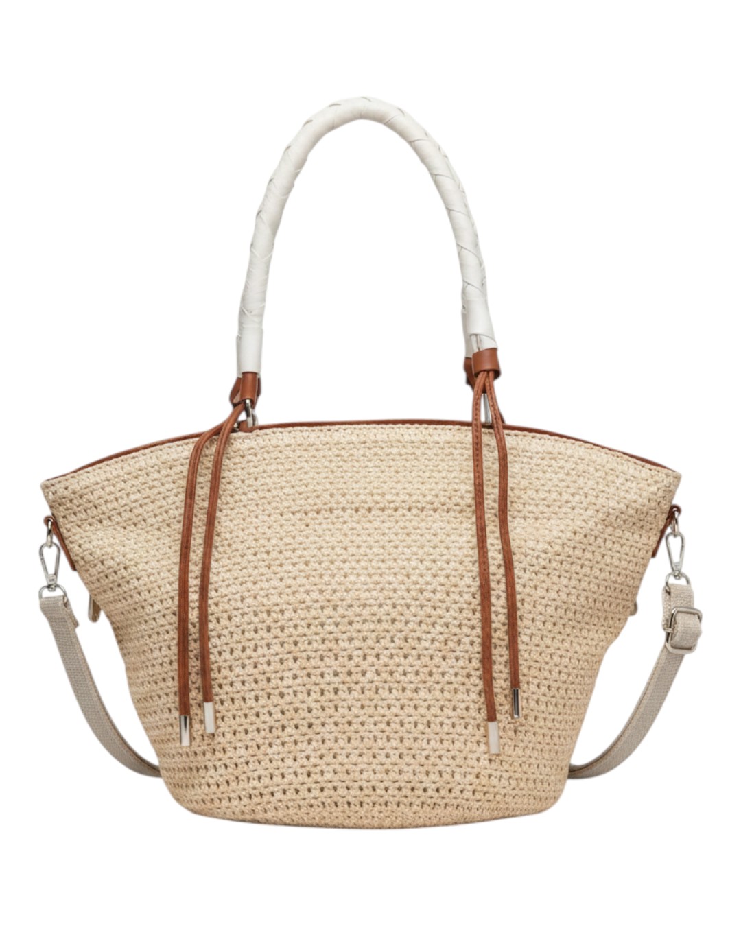 Boho Τσάντα Χειρός & Ώμου με Κρόσσια A8012 - Κάμελ BAG TO BAG - Image 2