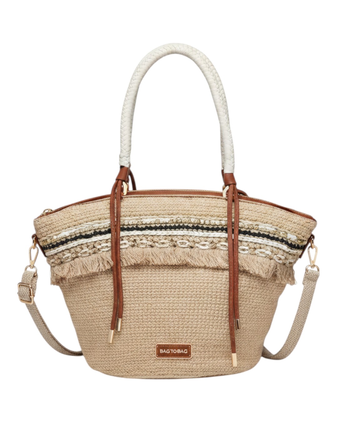 BAG TO BAG Boho Τσάντα Χειρός & Ώμου με Κρόσσια A8012 - Κάμελ ΓΥΝΑΙΚΕΙΕΣ ΤΣΑΝΤΕΣ > SPRING – SUMMER 2026 > Τσάντες Ωμου - Γυναικείες Τσάντες
