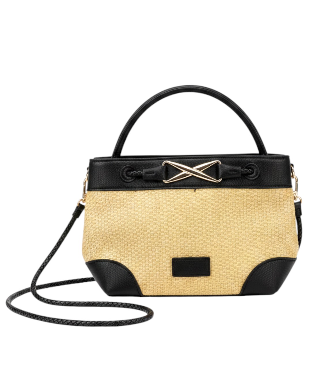 BAG TO BAG Τσάντα χειρός WJS18263 - Ασπρο/Μαύρο ΓΥΝΑΙΚΕΙΕΣ ΤΣΑΝΤΕΣ > SPRING – SUMMER 2026 > Τσάντες Χειρός - Γυναικείες Τσάντες