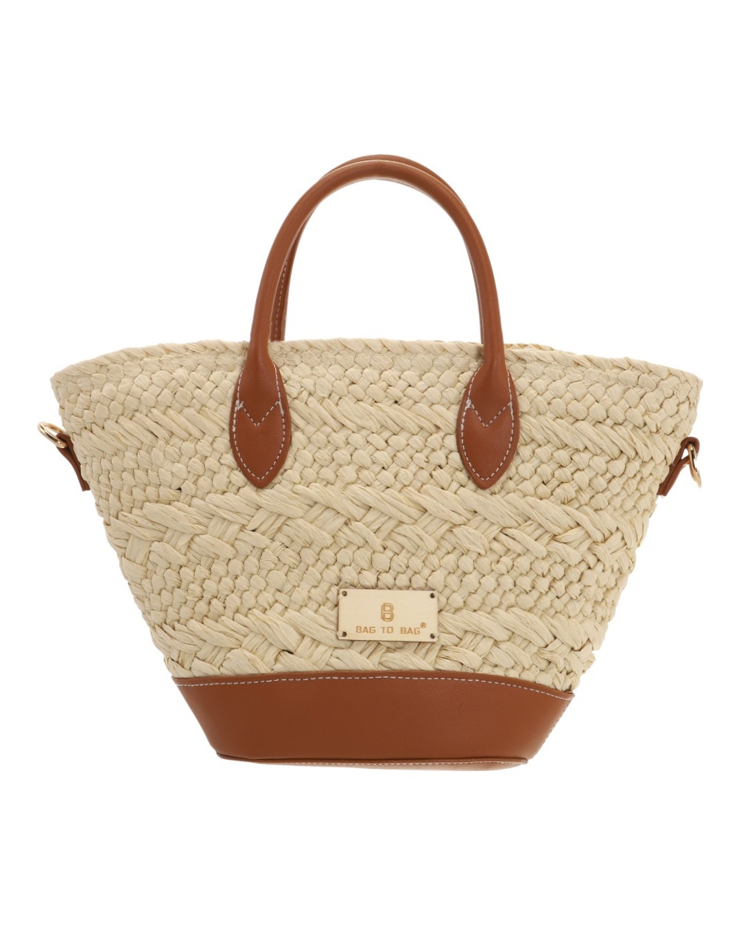 BAG TO BAG Ψάθινη Τσάντα ώμου KD-1029 - Μπέζ ΓΥΝΑΙΚΕΙΕΣ ΤΣΑΝΤΕΣ > SPRING – SUMMER 2026 > Τσάντες Ωμου - Γυναικείες Τσάντες > Τσάντες Θαλάσσης - Γυναικείες Τσάντες