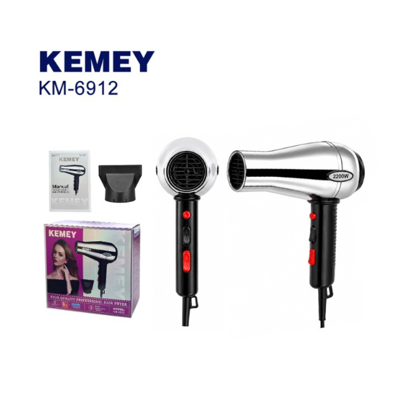 Το Kemei KM-6912 είναι ένα επαγγελματικό πιστολάκι μαλλιών ισχύος 2200W